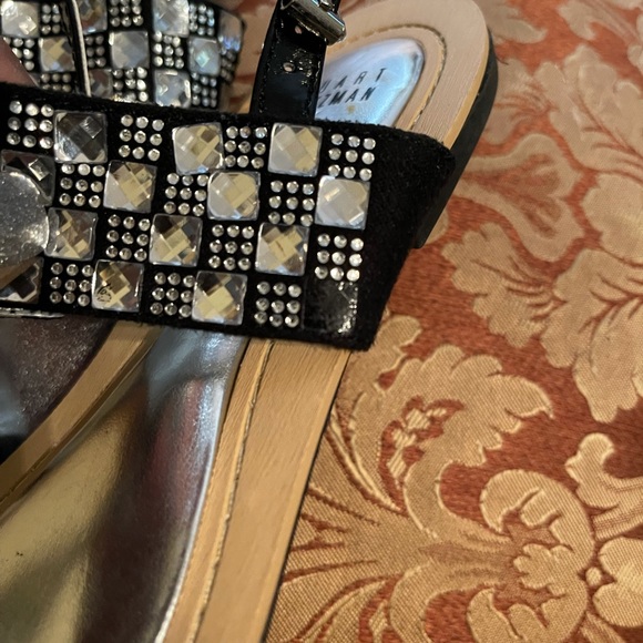 Stuart Weitzman Silver Jeweled Thongs (Girls) - 4 - Picture 6 of 13